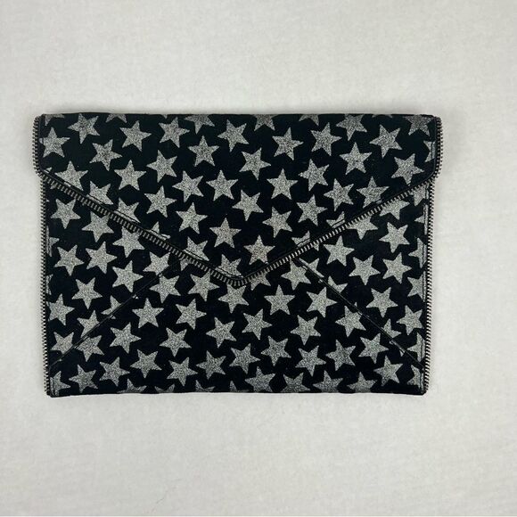 Rebecca Minkoff Leo Star Envelope Clutch Purse - Picture 1 of 12